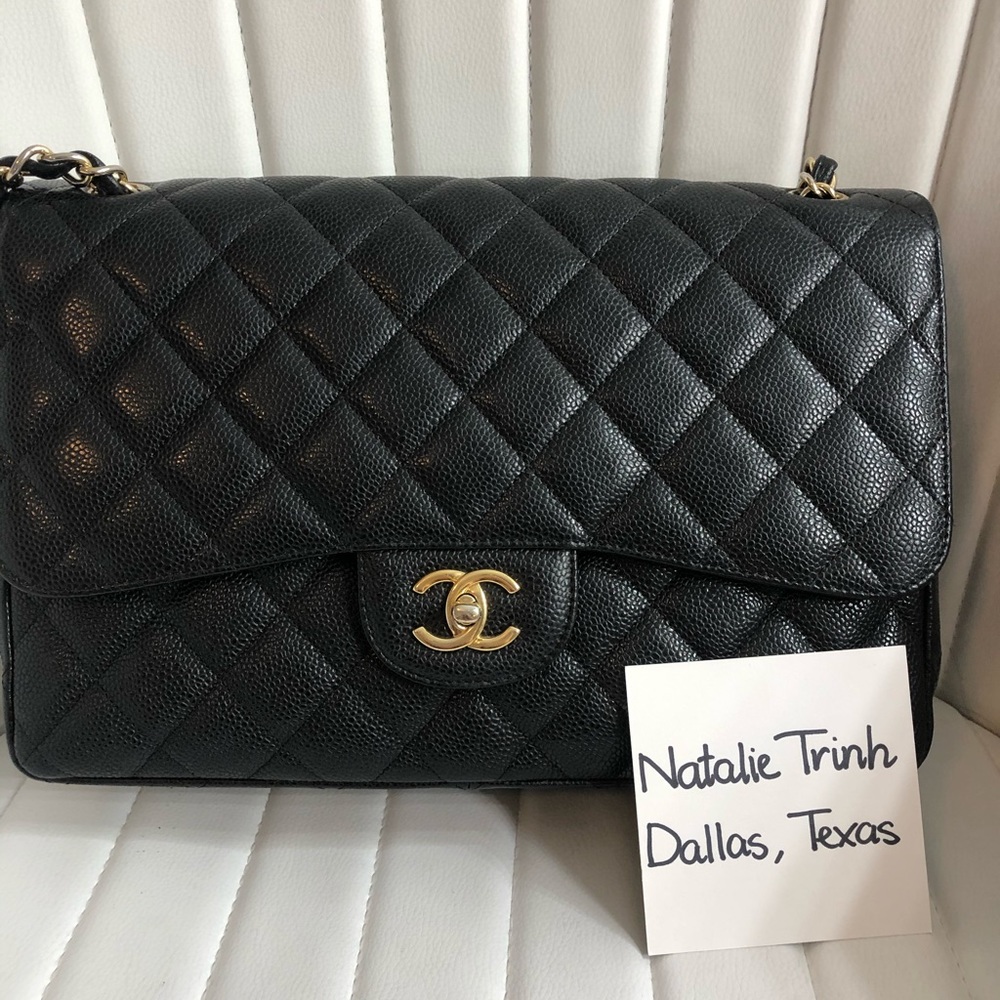 ❌SOLD❌Chanel jumbo caviar gold hardware